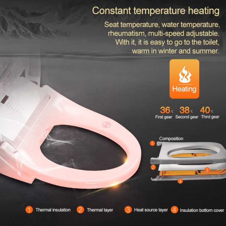 FENDAYA Multi-function Bathroom Key Version Cleaning Heating Intelligent Flush Toilet Cover
