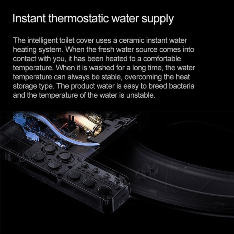 Bathroom Electric Fully Automatic Instant Heating Intelligent Flush Toilet Cleaner Cover