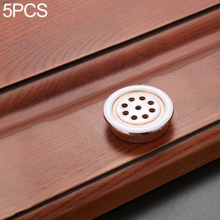 5 PCS Oukali Stainless Steel Zinc Alloy Vent Hole Furniture Cabinet Wardrobe Riser Vent