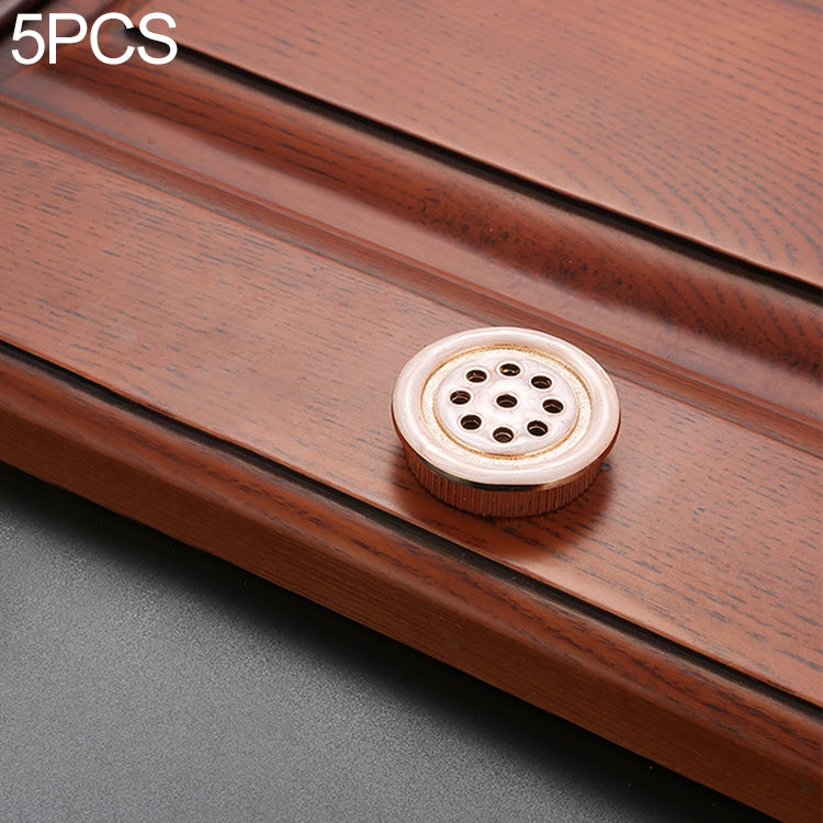 5 PCS Oukali Stainless Steel Zinc Alloy Vent Hole Furniture Cabinet Wardrobe Riser Vent