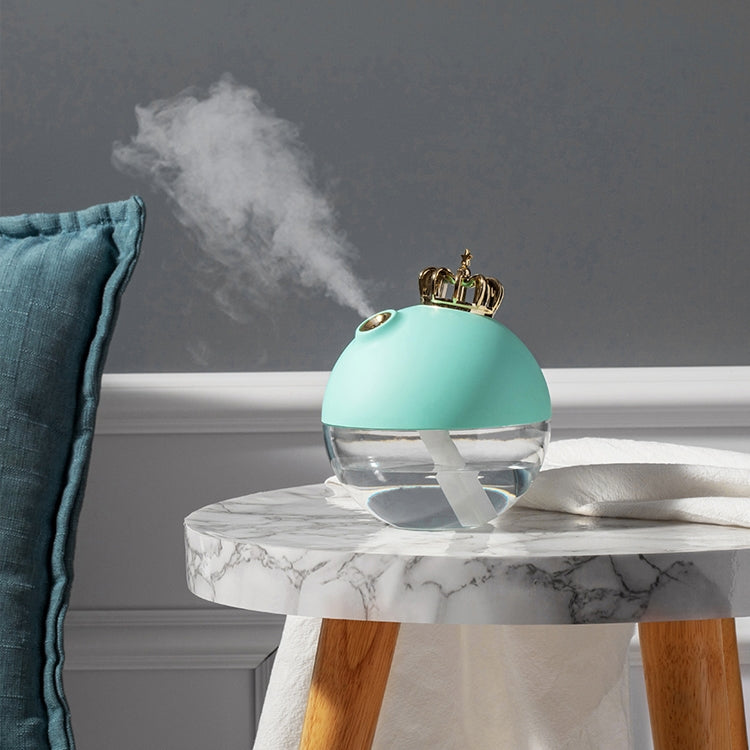 Large Capacity 320ml Crown LED Humidifier Automatic Alcohol Sprayer, Battery Version