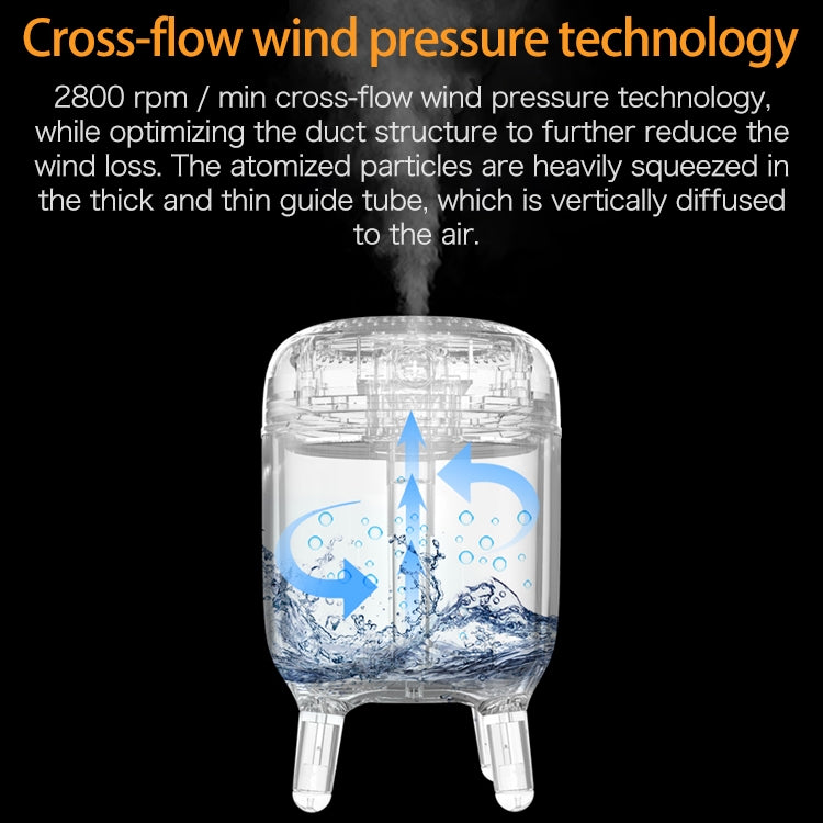 Large Capacity 240ml LED Shelf Humidifier Automatic Alcohol Sprayer(Blue)