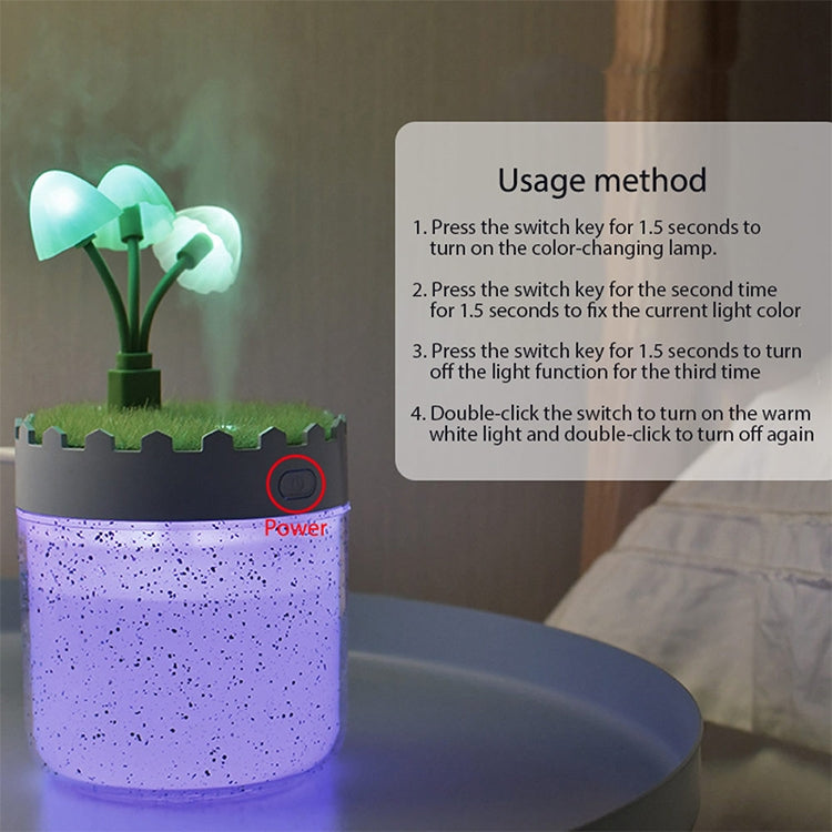 Lavender Landscape LED Humidifier Automatic Alcohol Sprayer
