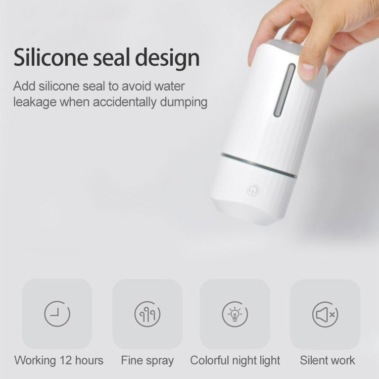 Large Capacity 320ml LED Automatic Humidifier Sprayer, USB Rechargeable Version