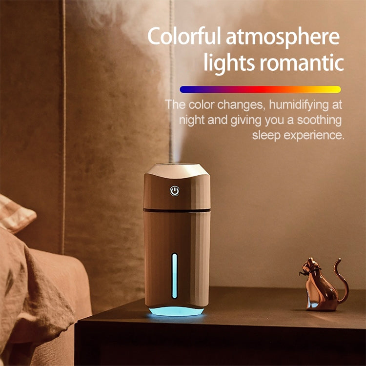 Large Capacity 320ml LED Automatic Humidifier Sprayer, USB Rechargeable Version