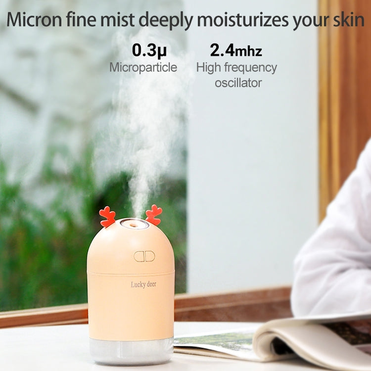 Lucky Deer Shape Large Capacity 400ml LED Humidifier Automatic Alcohol Sprayer