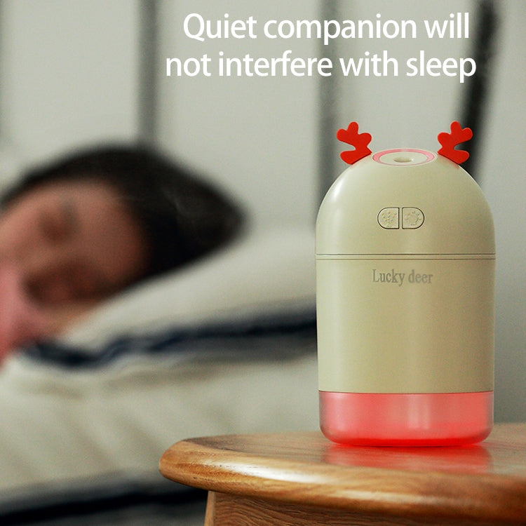 Lucky Deer Shape Large Capacity 400ml LED Humidifier Automatic Alcohol Sprayer