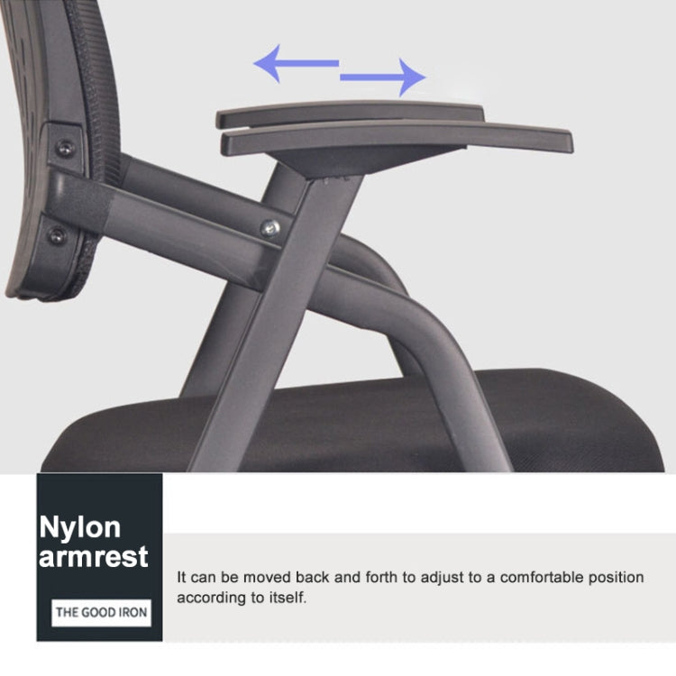 Fashion Simple Folding Mesh Training Chair Conference Chair with Writing Board