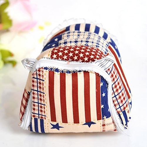 Pet Zipper Washable Pet Small Pets House Warm Nest Printed Soft Bed Foldable Sponge Nest, M, Size:20*18*14cm