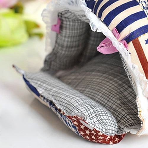 Pet Zipper Washable Pet Small Pets House Warm Nest Printed Soft Bed Foldable Sponge Nest, XL, Size:30*30*24cm