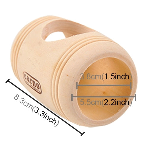 Pet Wooden Wine Barrel Cask Shaped Hamster House  Toys For Small Pets Cage