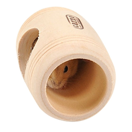 Pet Wooden Wine Barrel Cask Shaped Hamster House  Toys For Small Pets Cage