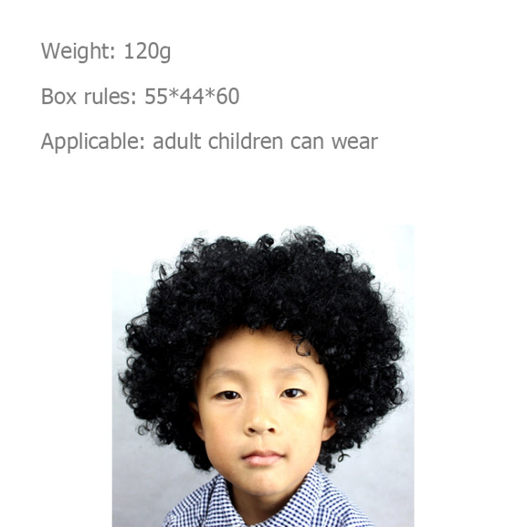 Colorful Wild-Curl Up Crown Party Cosplay Headwear Wavy Short Polyester Yarn Made Wigs For Adult And Child