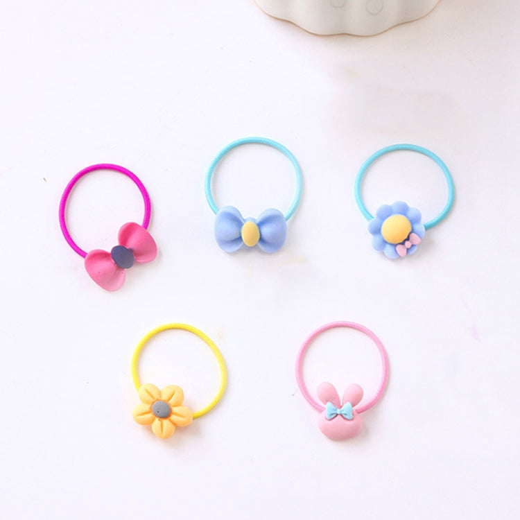 40pcs Cute Lovely Girls Kids Rubber Band Hair Tie