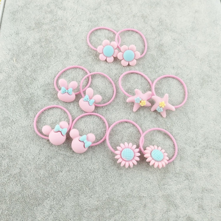 40pcs Cute Lovely Girls Kids Rubber Band Hair Tie