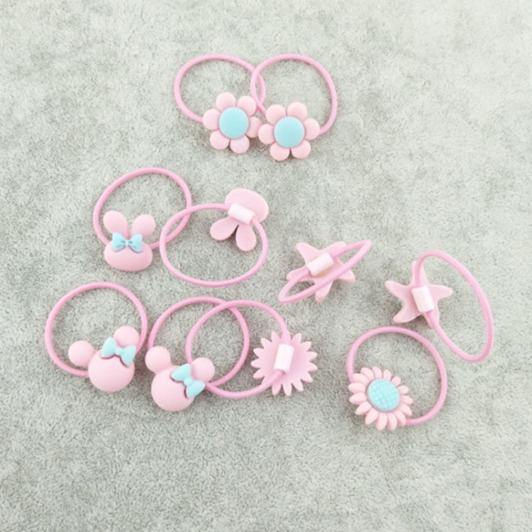 40pcs Cute Lovely Girls Kids Rubber Band Hair Tie