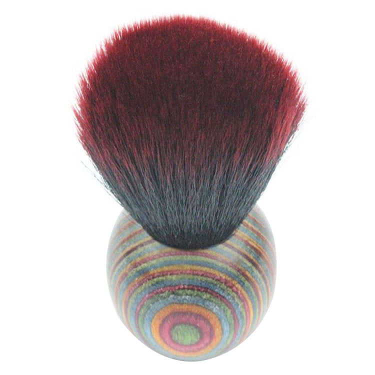 Color Wood Ethnic Style Face Powder Cosmetic Blusher Brush