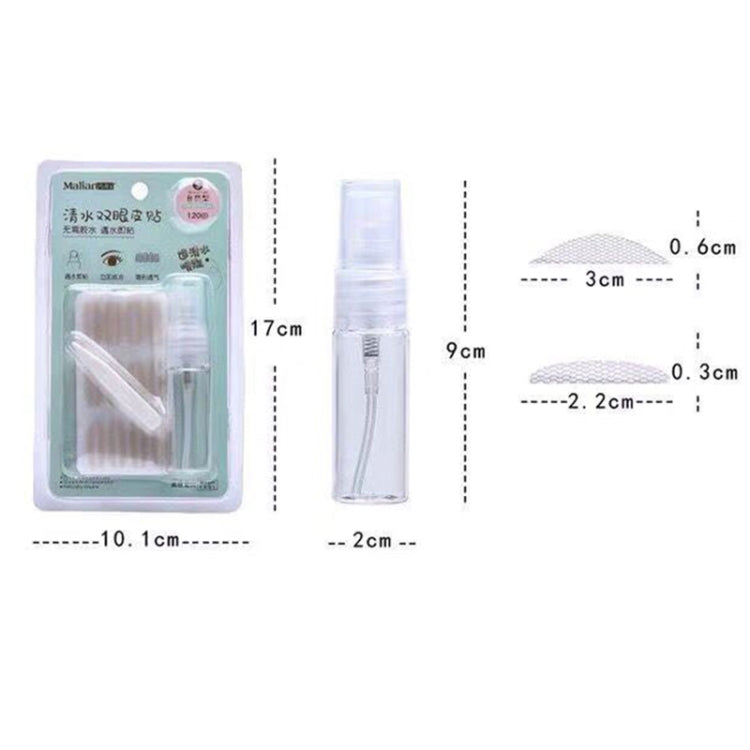 2 PCS Malian Clear Water Lace Invisible Double Eyelid Stickers Lightweight Mesh Double Eyelid Tape