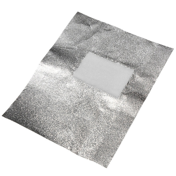 100 PCS Nail Polish Removal Tin Foil Sheets with Cotton