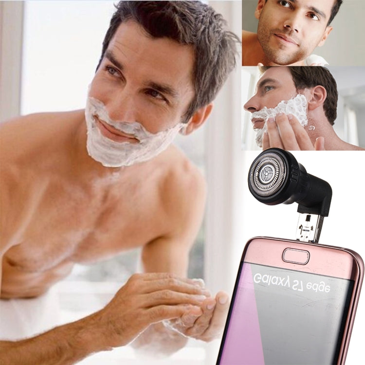 Cell Phone Razor Mini Micro USB & USB Portable Electric Trimmer Shaver for Android Phones & Devices with USB Ports(Black)