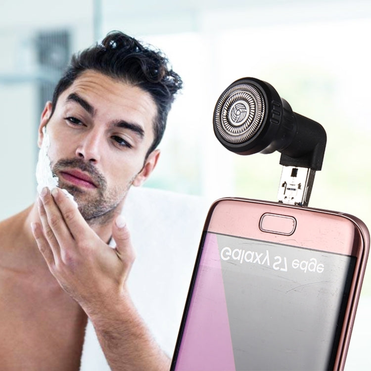 Cell Phone Razor Mini Micro USB & USB Portable Electric Trimmer Shaver for Android Phones & Devices with USB Ports(Black)
