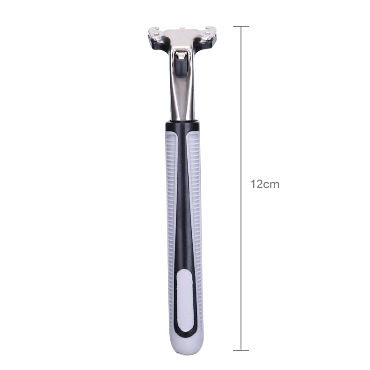 Washable Stainless Steel-Made Double Layer Manual Razor Without Blade For Men(Grey)