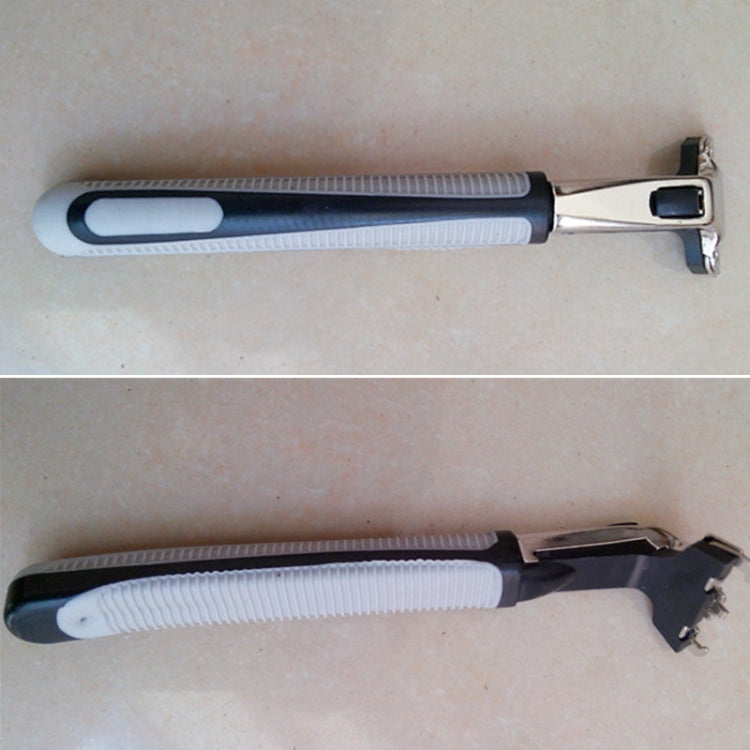 Washable Stainless Steel-Made Double Layer Manual Razor Without Blade For Men(Grey)