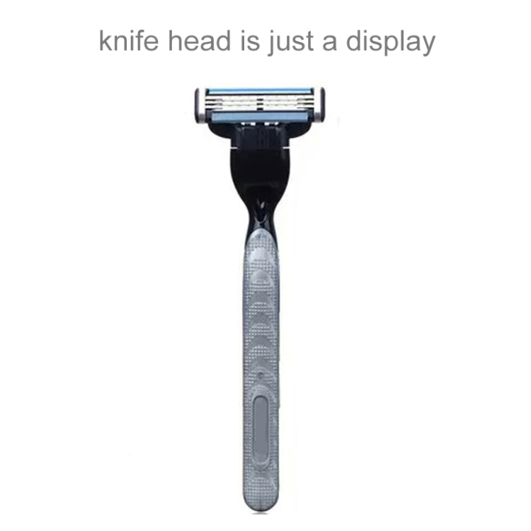 Washable Stainless Steel-Made Triple Layer Manual Razor Without Blade For Men(Black)