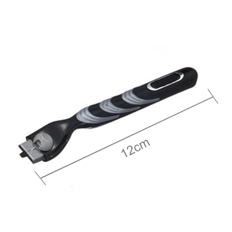 Washable Stainless Steel-Made Triple Layer Manual Razor Without Blade For Men(Black)