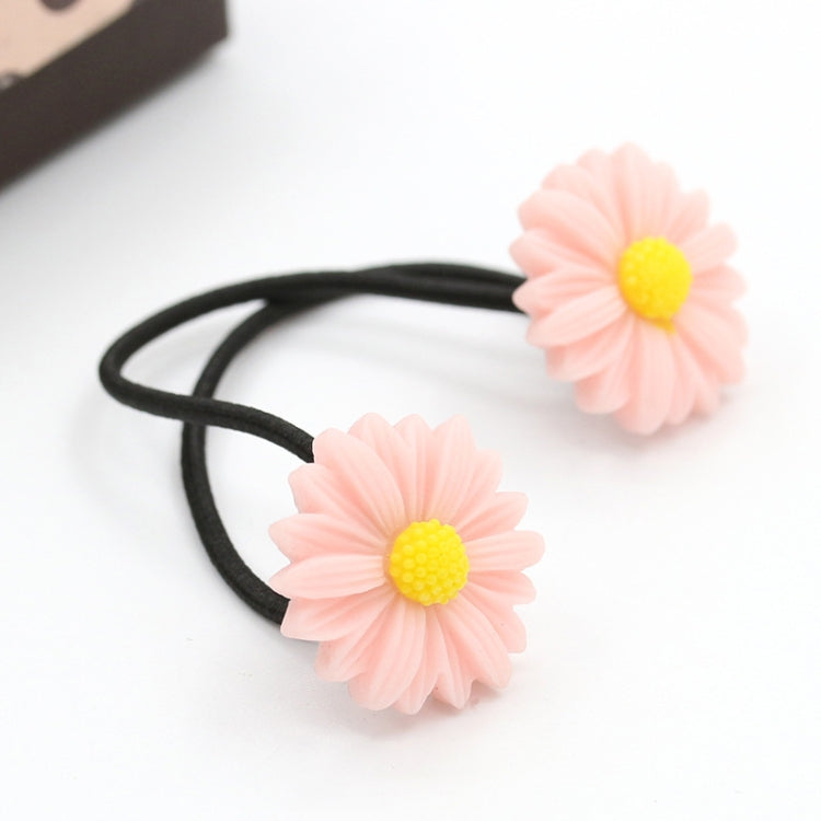 6 PCS New Summer Boutique Small Fresh Daisy Flower Cute Girl Durable Hairpin Hair Clips Hair Ring Elastic Hair Rope