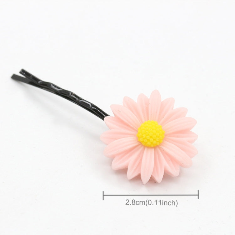 6 PCS New Summer Boutique Small Fresh Daisy Flower Cute Girl Durable Hairpin Hair Clips Hair Ring Elastic Hair Rope