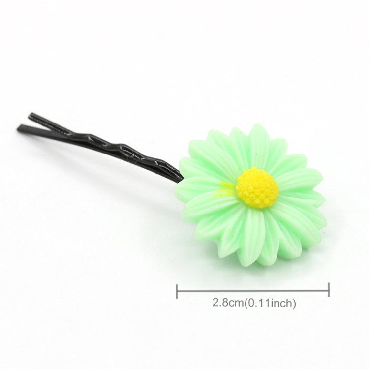 6 PCS New Summer Boutique Small Fresh Daisy Flower Cute Girl Durable Hairpin Hair Clips Hair Ring Elastic Hair Rope