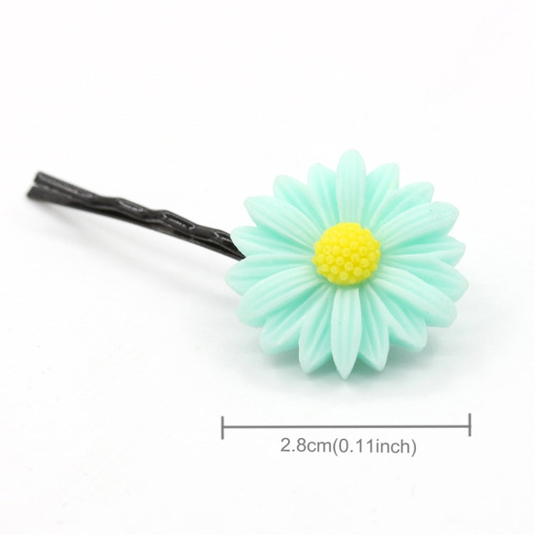 6 PCS New Summer Boutique Small Fresh Daisy Flower Cute Girl Durable Hairpin Hair Clips Hair Ring Elastic Hair Rope