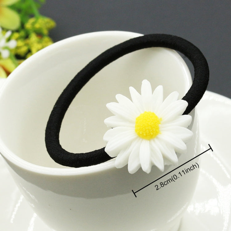 6 PCS New Summer Boutique Small Fresh Daisy Flower Cute Girl Durable Hairpin Hair Clips Hair Ring Elastic Hair Rope