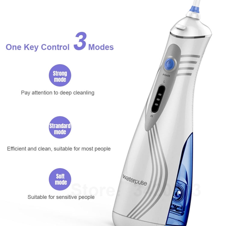 Waterpulse V400Plus Rechargeable Dental Cordless Oral Irrigator with Travel Case, Plug: US