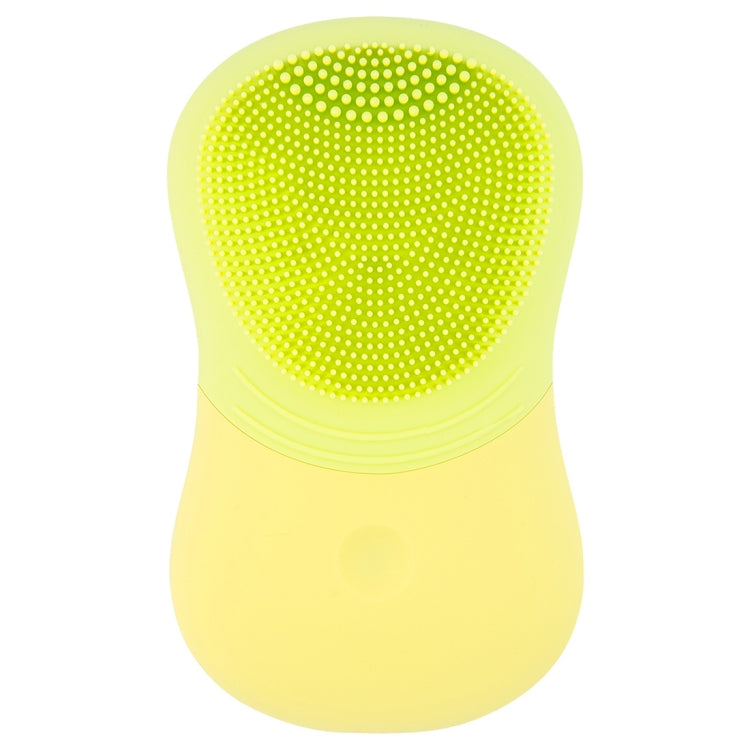 USB Charging IPX5 Waterproof Acoustic Wave Electric Facial Cleaner (Green)