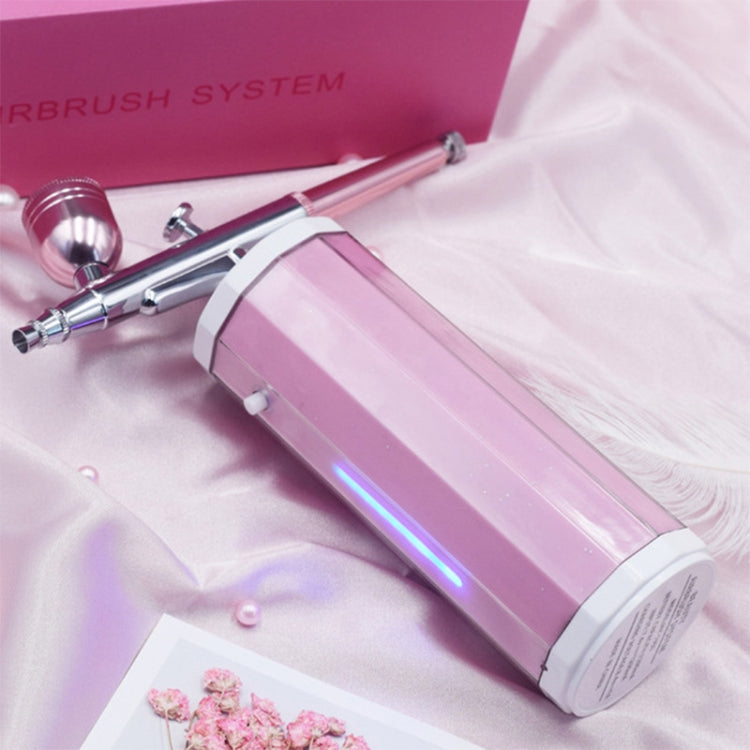 BS-1177 Needleless Water-light Guide High Pressure Oxygen Injection Apparatus Portable Hand-held Skin Care Water Atomizer Nano Sprayer Water Supplementary Instrument, Automatic Alcohol Aprayer, Water Tank Capacity: 40ml(US Plug)