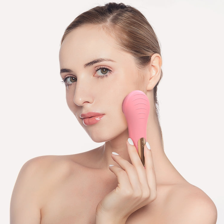 INCH008 Silicone Acoustic Wave Face Skin Care Electric Facial Cleanser