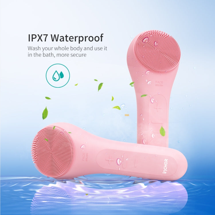 INCH008 Silicone Acoustic Wave Face Skin Care Electric Facial Cleanser