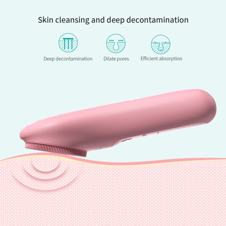 INCH008 Silicone Acoustic Wave Face Skin Care Electric Facial Cleanser