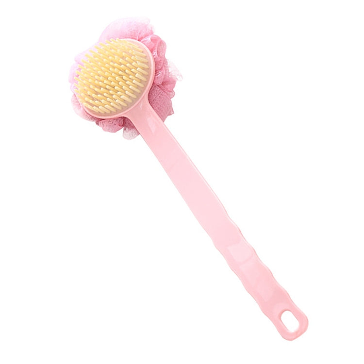 2 In 1 Multi-function Soft Hair Long Handle Bath Ball Body Brush