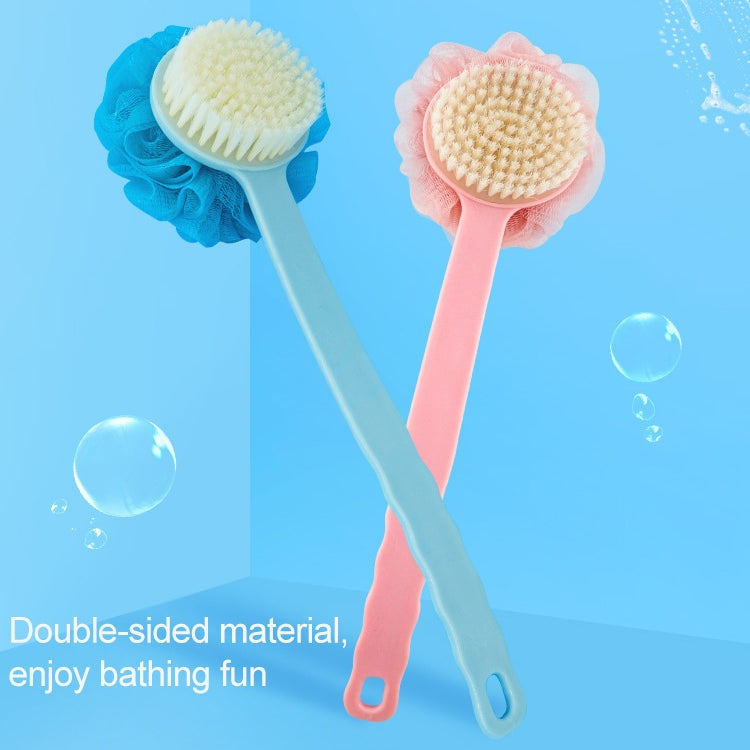 2 In 1 Multi-function Soft Hair Long Handle Bath Ball Body Brush