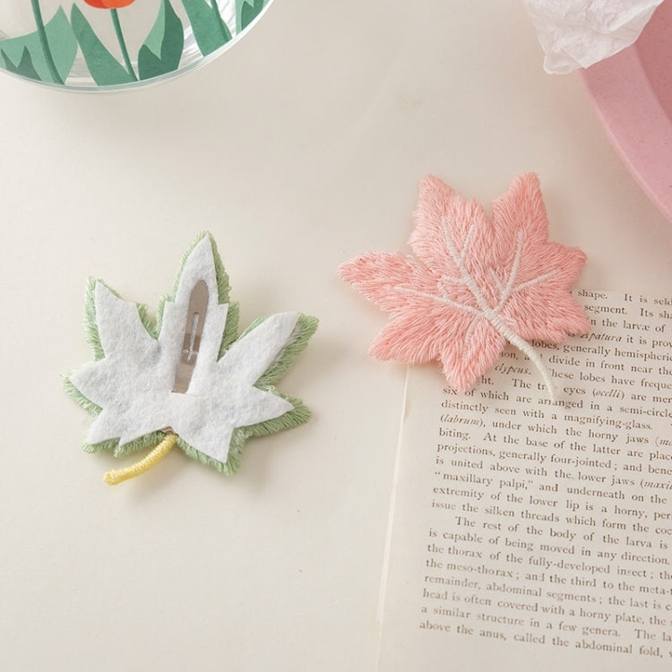 30 PCS Girls Cute Maple Leaf Hairpin BB Bangs Clips Hair Accessories