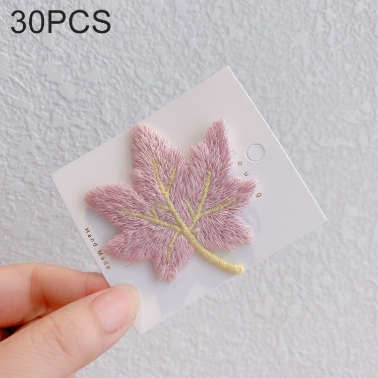 30 PCS Girls Cute Maple Leaf Hairpin BB Bangs Clips Hair Accessories