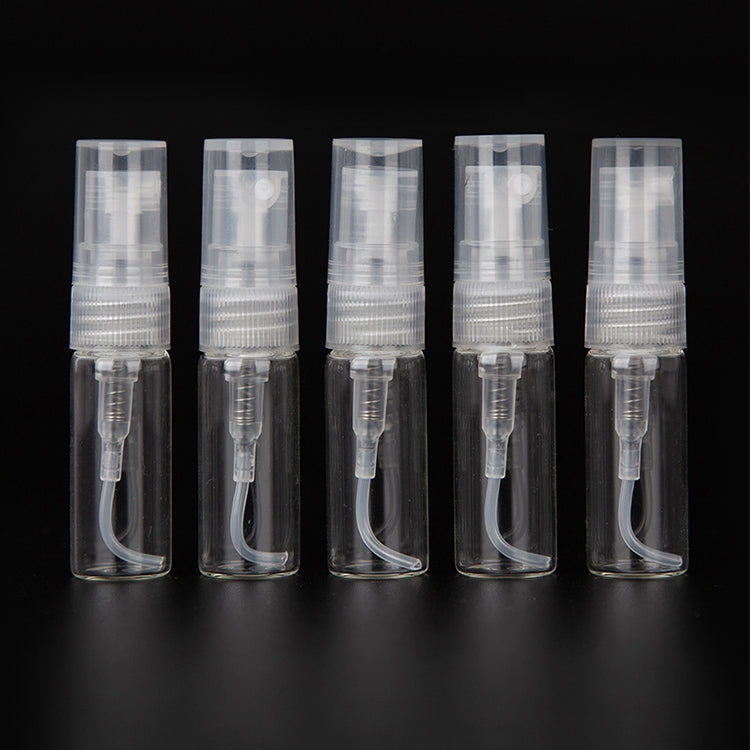 50 PCS Perfume Bottle Spray Bottle Perfume Bottle Empty Bottle, Capacity:3ML (Transparent)