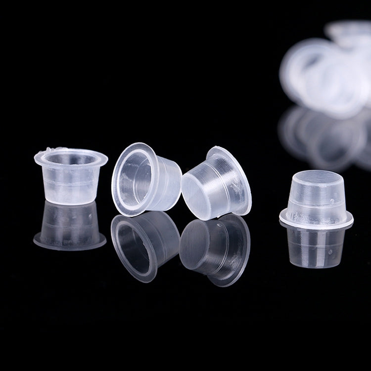 3 Packs White Color Ink Cup Tattoo Supplies, Size: S