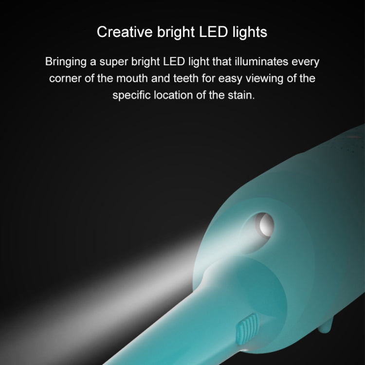 LSHOW YJK031 3.7V USB Charging Three-speed Mode Detachable Household Electric High-frequency Vibration Teeth Polisher with LED Light