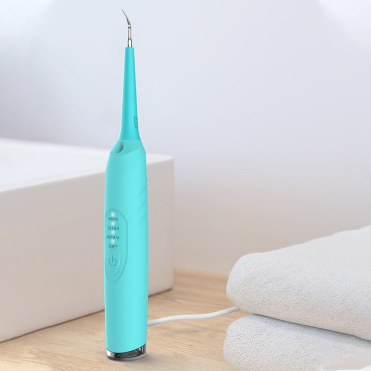 LSHOW YJK031 3.7V USB Charging Three-speed Mode Detachable Household Electric High-frequency Vibration Teeth Polisher with LED Light