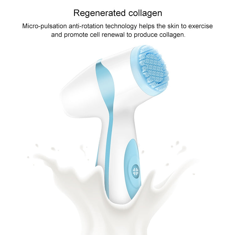 LSHOW YJK005 2 in 1 3.7V Electric Reverse Rotation Silicone Facial Massager Cleaning Instrument