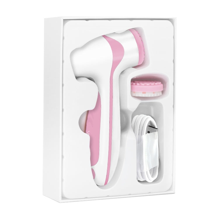 LSHOW YJK005 2 in 1 3.7V Electric Reverse Rotation Silicone Facial Massager Cleaning Instrument